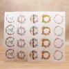 Gift Wrap DIY Stickers Doodling Random 200pcs Wedding Sticker Gift-boxes Brithday Party Thank You /HAND MADE Sample Style White