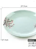 Plates Yangge Plum Plate Flower-Shaped Rocker Western Style Pastry Cold Dish Side Melamine Tableware Snow