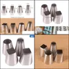 Baking Pastry Tools 4 Pcs/Set Of Frosting Pipe Nozzle Tips Cake Decoration Set Stainless Steel Drop Delivery Home Garden Kitchen D Dh5D2