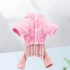 Dog Apparel kombinezon romper zima małe spodnie ubrania szczeniąt Yorkshire Terrier Pomeranian Bichon pudle schnauce