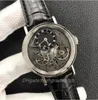 LT Factory 7057BB/G9/9W Relógio masculino tamanho 40mm de espessura 11.6 com movimento da caixa de relógio 10 pontos de energia cinética de energia Display Sapphire Crystal espelho de relógios à prova d'água