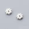 Charms 5 stcs/lot 925 Sterling Sier Flower Beading Spacer 4mm Fancy Decoration Charm Septum Diy Fijne sieraden maken Accessoires Drop D DHXC3