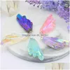 Charms 10 stcs Alien Crystal Stone Resin voor doe -het -zelf maken oorbellen ketting armband hoogwaardige hangerse sieraden accessoires drop deliv dhokb