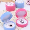 Jewelry Pouches Lovely Velvet Snowflake Rings Necklace Boxes Display Gift Box Case Christamas Present Mixedorder Wholesale 50pcs/lot