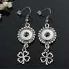 Charm 12mm Noosa Snap Button Dangle Chandelier Earring 9 Style selection Flower series