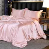 Ensembles de literie été confortable trois pièces couleur unie lumière luxe mode drap de lit housse de couette Boutique Cool