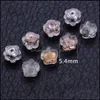 أقراط في القرط الخلفي مجموعة المعادن Sile Ear Pling Flower Heart Round DIY الملحقات 5.5x3.8mm نتائج التسليم المجوهرات C otgrm