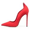 Dress Shoes Spring And Summer Fashion Ruffle Patent Leather Single Thin High-heeled Banquet Large Small Sexy Women's