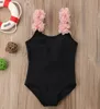 Fille une pièce maillot de bain deux pièces ensemble enfant bébé imprimé motif maillot de bain mouche manches hauts Shorts maillots de bain vêtements