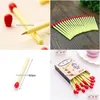 Ballpoint Pens 20 Pcs Matchstick Cute Creative Stationery Elementary School Childrens Supplies Prizes Exquisite1 Drop Delivery Offic Dhvhl