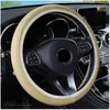 Steering Wheel Covers Car 38cm Auto Artificial Leather Braid Cover For All Series 1 2 3 4 5 6 7 X E F-series E46 E90 F09