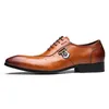 Men Dress Shoes Italian Leather Shoes Men's Oxford Calf Blac High Heels