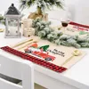 TAFELMATS Kerst Placemats beschermer schattige feestelijke decoratie voor feestbanket bruiloft