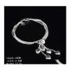 Charm Armbänder 925 Sterling Silber Armband Hohe Qualität 5 Liebesherz Armreifen und Schlangenketten für Frauen Damenmode Drop Lieferung Otcye