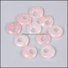 Pedras Natural Crystal Semiprecioso 18mm Opal Rose Quartz Turquesa Pingente da fivela da paz para brindes de colar Jóias Diretor de jóias OTRIQ