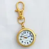 Taschenuhren 10 teile/los Gemischte Masse Silber Gold Bronze Retro Schlüsselanhänger Uhr Clip Verschluss Quarz Party Geschenke GL52MT