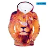 Heren Hoodies Doge Crown / Tiger Lion Gedrukte 3D Men Dames jongens meisjes kinderen kinderen lange mouw sweatshirt hoodie cartoon kleding