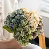 Dekorativa blommor kransar retro hösten hortensia bukett artificiellt rum hem dekoration bröllop blommor arrangemang parti leveranser po pro proffs