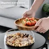 Plates Fruit Nut Storage Box Double Layer Candy Glass Container With Wooden Lid For Home Kitchen