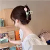 Clip per capelli Barrette Gioielli Fashion Suggerimento Flowerclip Flower Cashclip for Women Grip Clip Pinsy Pin Lady Girl Barrette Back Head Shark Dr Dhykv