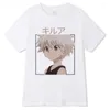 T-shirt dla mężczyzn x Kobiety dla mężczyzn Kobiety z krótkim rękawem manga manga killua zoldyck koszulki koszulki