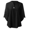 Camicette da donna Camicie Camicia a quadri Donna Donna e top Elegante scollo a V Solido manica a tre quarti Abito da lavoro Cardigan Set da donnaHor da donna