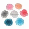 Decorative Flowers Wreaths 40Pcs/Lot 7Cm Chiffon Flower Fabric For Headband Diy Hair Accessories Lsfb0501 Drop Delivery Home Garde Dhyf4