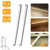 Night Light Under Cabinet Kitchen Lights 10/20/30/50cm Hand Sweep Sensor Lamp High Brightness Bedroom Wardrobe Lighting