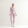 Conjuntos ativos Conjunto feminino 2PCS Tops de colheita de ioga Legging Gym Tracksuit Sport Roupet Fitness Fitness Treinamento Terno