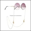 Óculos de óculos Faça moda de metal de metal de metal leitura de óculos de corrente de corrente óculos de sol Eyewears suporte de cordão de alça