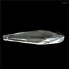 Chandelier Crystal 15pcs/lot 76mm Transparent Color Faceted Prism Parts Lustre Pendant For DIY & Party