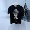 Camisetas masculinas de manga curta de manga curta camiseta camiseta jacquard tece alta qualidade de rua redonda camiseta camisetas hombre