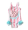 子供のデザイナーガールワンピース水着レタープリントビキニ服の夏の赤ちゃん水着の子供用服