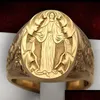 Band Rings Fashion Jewelry Virgin Mary Ring Men Women Drop Delivery Dhyc5