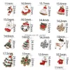 Charms 20 stks kerst hangers emaille armband feest huis metaal ambacht decoratie boom hangende doe -het -zelf sieraden maken accessorie drop de dhvca