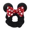 Acessórios de cabelo 2023 S Christmas Mouse Orelhas Lantejoulas Arcos Headband Mulheres Veludo Scrunchies Bandas para Meninas Party DIY2342