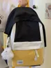 Borse da scuola Zaini da donna Studenti Kawaii giapponesi Patchwork Moda coreana Cerniera Harajuku Y2k Borsa da viaggio estetica Unisex