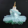 Vêtements de scène Costume de Ballet professionnel robe de spectacle F fille ballerine vêtements bretelles mignonnes moelleux danse moderne dentelle