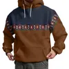 Hommes Hoodies Hommes Hiver Printemps Casual O Cou À Manches Longues 3D Imprimé Sweat À Capuche Top Exercice Vêtements Folk Streetwear