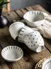 Miski 2/PCS Japońskie zanurzenie spodka Kreatywne ceramiczne ceramiczne octu Zestaw miski