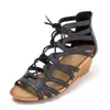 Sandaler varumärkesdesigner vintage kilar för kvinnor högkvalitativ mode avslappnad mitt klackade damer sommar gladiator skor