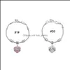 Bracelets de charme membro da família Diamond Love Heart Bracelet Crystal Mã