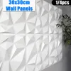 Adesivos de parede adesivos 3d padrão geométrico de simulação branco adesivo adesivo