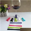 Other Event Party Supplies Scarf Type Sile Glass Wine Label Recognizer Glasses Tea Mug Cup Marker Bottle Logo Decoration Drop Deli Dhmje
