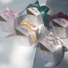 Emballage cadeau 50/100 pièces boîtes à bonbons Style marbré créatif faveurs de mariage fournitures de fête bébé douche merci boîte