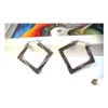 Dangle Chandelier Fashion Jewelry Vintage Earrings Decorative Pattern Square Drop Delivery Dhjnm