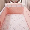 Kussen Puur Katoen Baby Bed Barrière Bumper Zachte Wieg Rond Bumpers Geboren Kinderen Veilige Beschermer Kinderen Anti-botsing Wieg Barrières