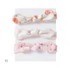 Accessoires de cheveux 3pcs bébé filles bandeau ensemble noeud noeud bandeau bandeau enfants tout-petits chapeaux bande infantile né