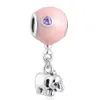 Charms 100 925 Sterling Charm Jewelry Ciondolo elefante Smalto Perline Fit Pandora Bracciale Sier Accessori Fare per le donne Drop Deli Dhxdt