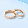 Wedding Rings Rose Gold Forever Love Couple Promise Stainless Steel For Woman Man Anniversary Engagement Valentine's Day Gift